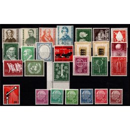 Vesttyskland - Forskellige bedre enkeltmærker og sæt - Frimærke - Postfrisk.